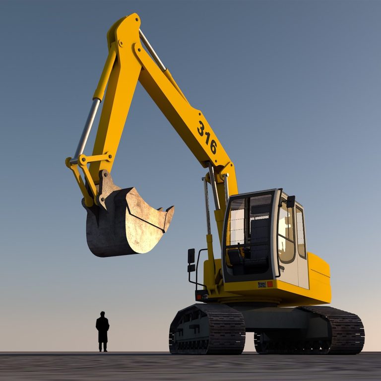 excavator material handler digger earth mover in Flamer Seaford Newhaven Lewes Brighton 