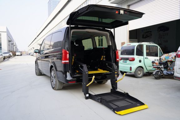 tailboard lift wheelchair lift accessible vehicle patient LOLER disabled access independent living