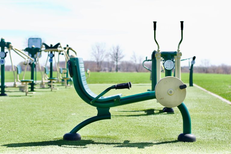 Outdoor fitness Equipment Inspection, Reclined bike, Safe fitness training, . Inspections for council, parish & housing agency